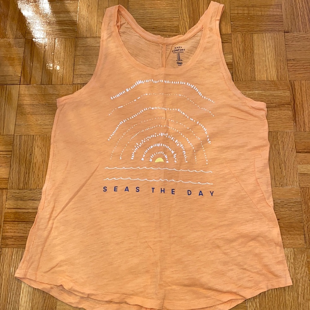 Set of two orange tank tops